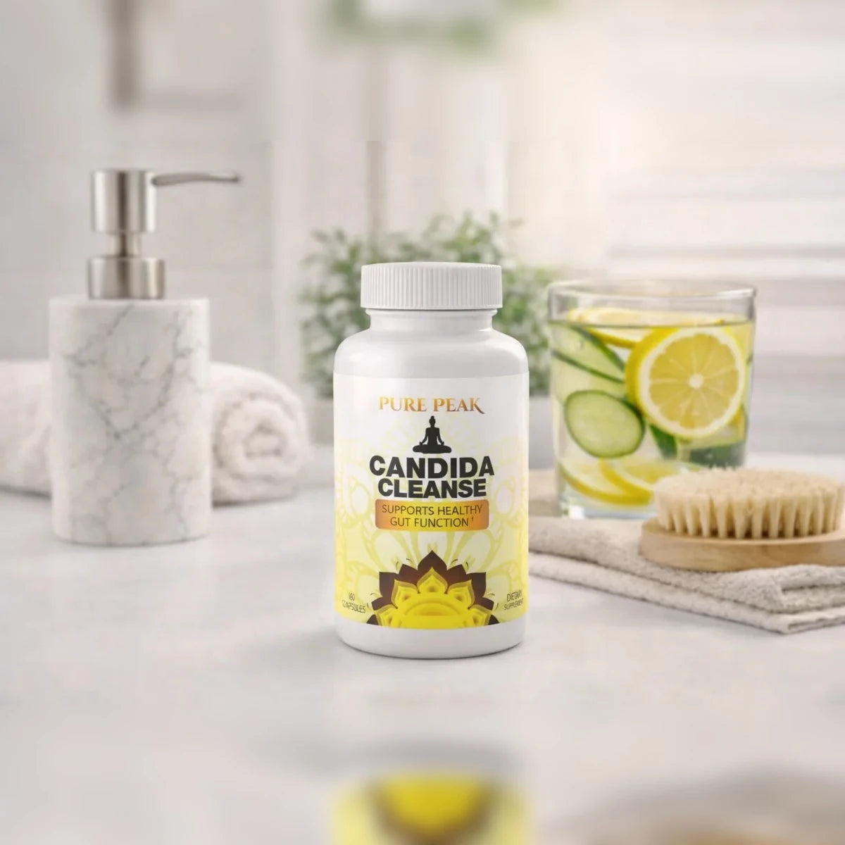 Candida Cleanse en la rutina diaria del bano