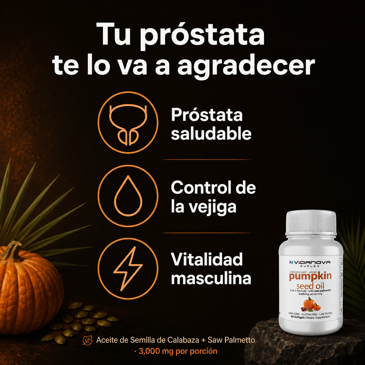 Pumpkin Seed Oil® | ¿Cuántas veces te levantaste anoche?
