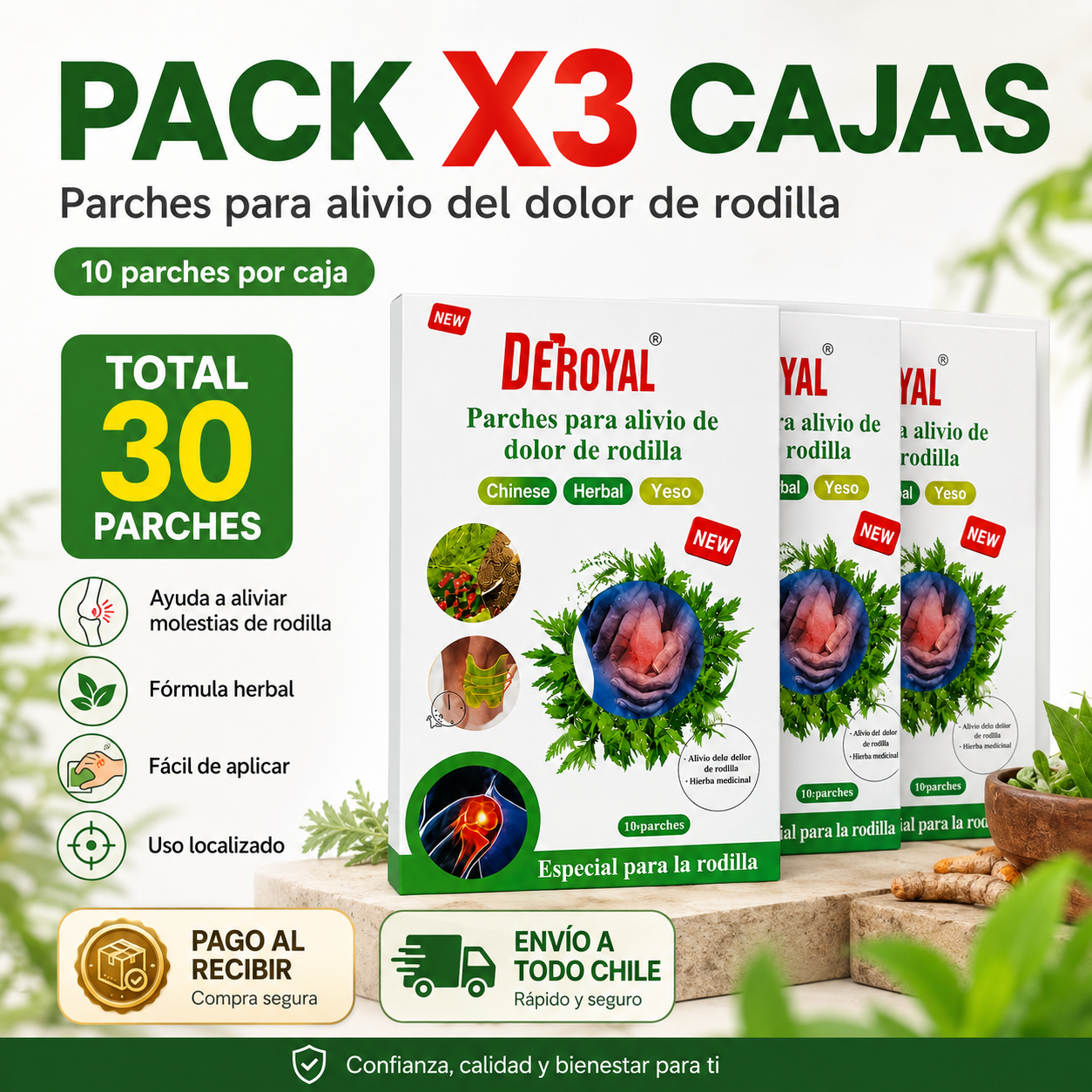 Deroval® | ¿El dolor de rodilla no te deja moverte?