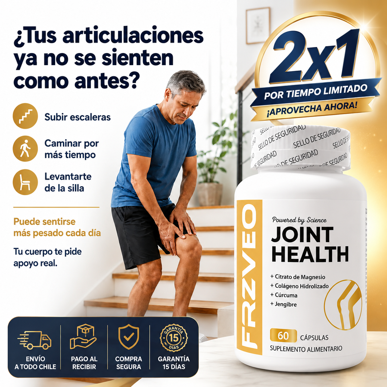 Joint Health® | ¿Te duelen las rodillas al levantarte?