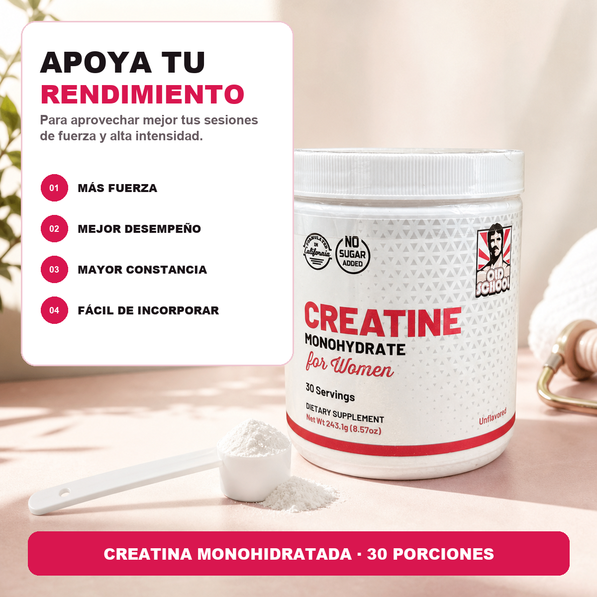 Beneficios de la creatina para fuerza y rendimiento