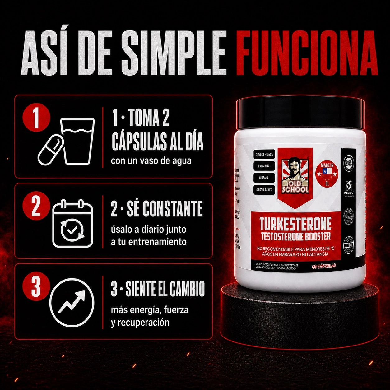 Turkesterone® | ¿Sientes que te falta energía para rendir como antes?