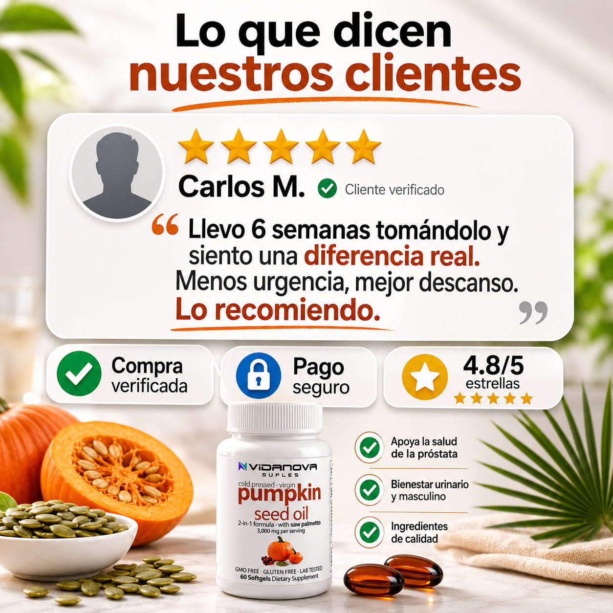Pumpkin Seed Oil® | ¿Cuántas veces te levantaste anoche?