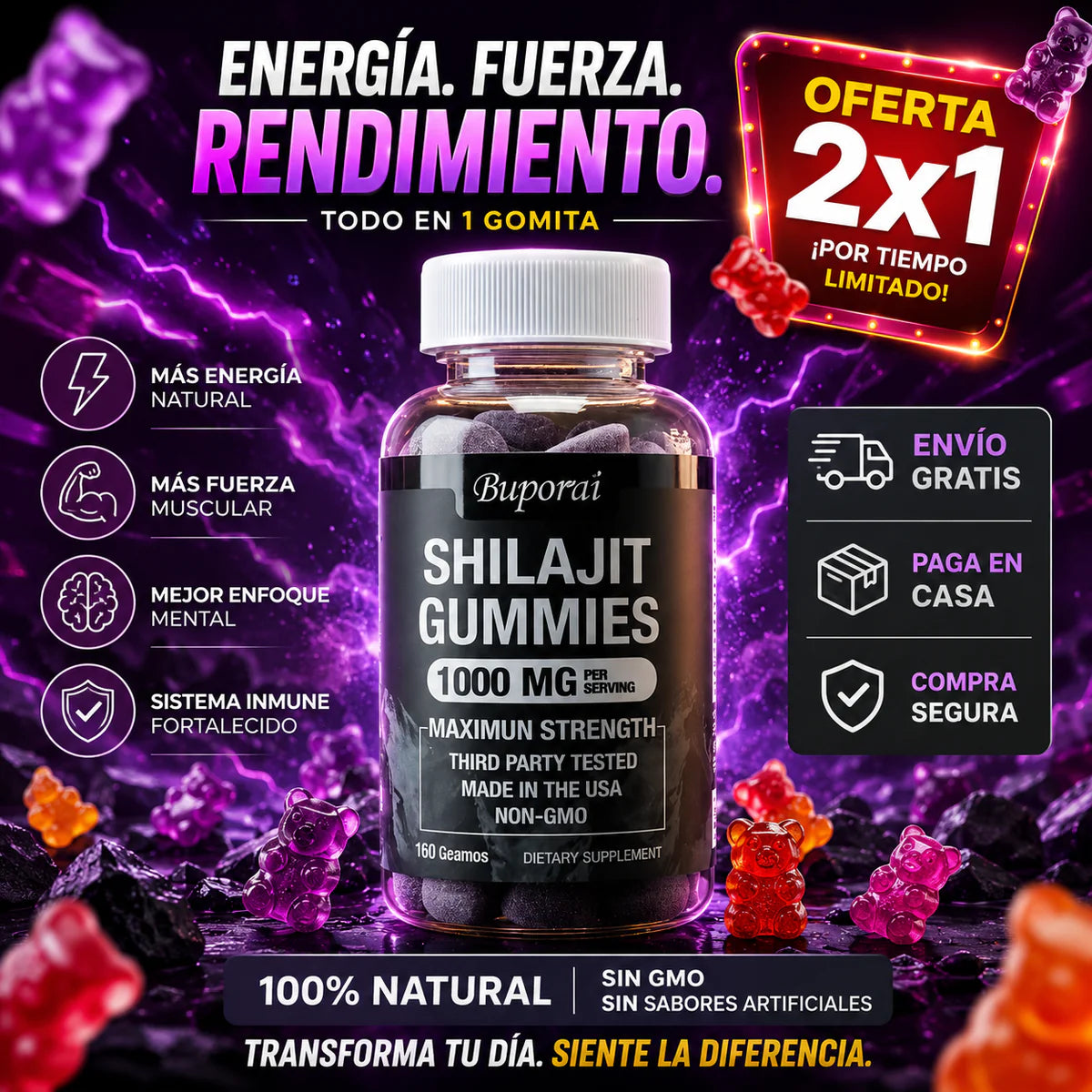 Shilajit Gomitas 2x1 1000 MG