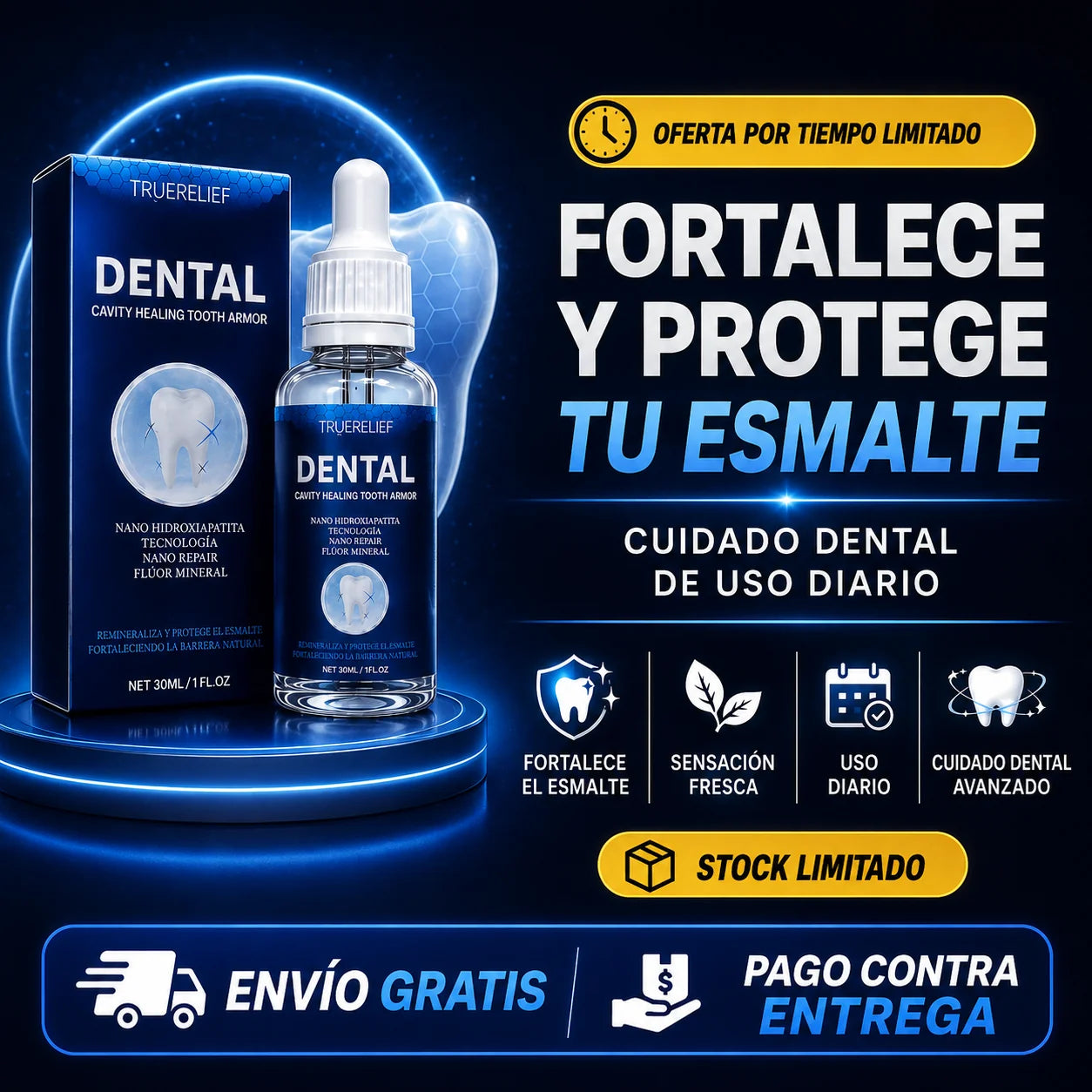 Suero Dental Cavity Healing — Fortalece y protege tu esmalte, 50% de descuento