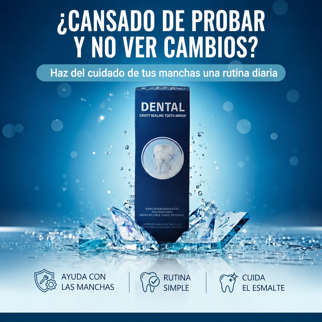 Suero dental para manchas por café y té