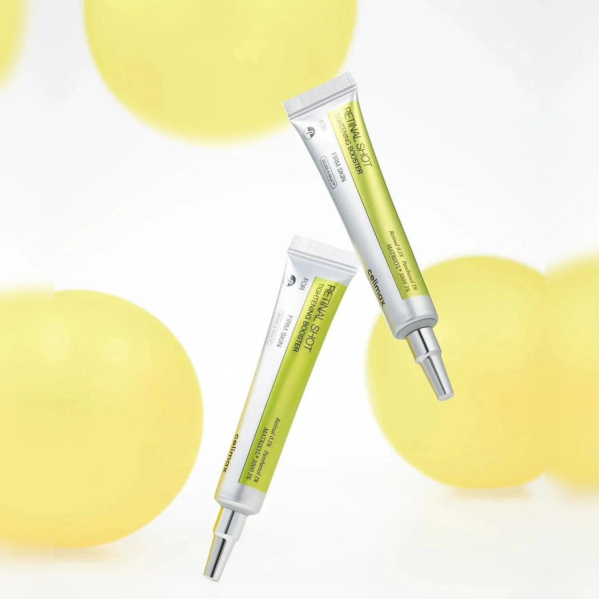 Dos tubos de crema facial Celimex con retinal