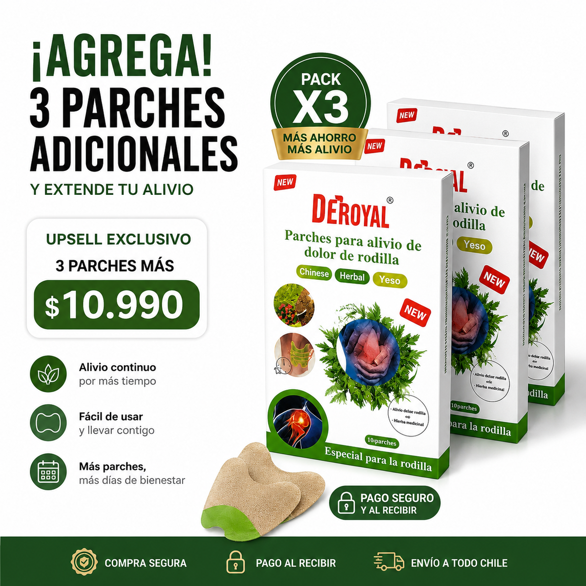 Deroyal® | Suma otro mes: 3 cajas más por $10.990